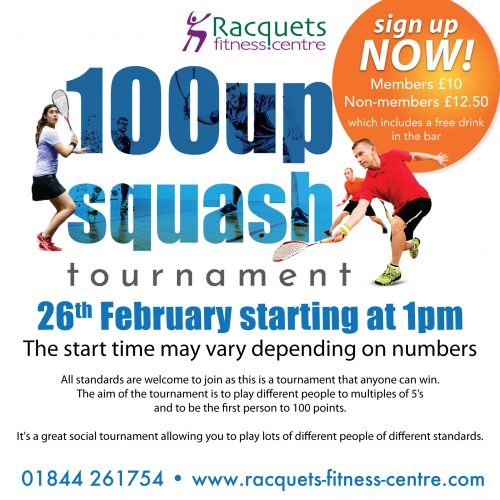 100up Squash Tournament – February 2022
