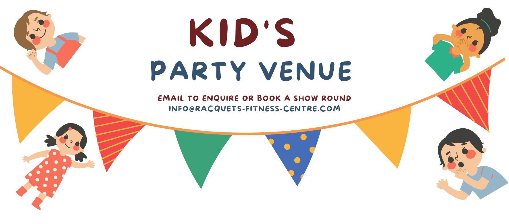 Kids party venue slider