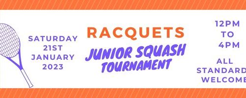 January Junior Squash Tournament