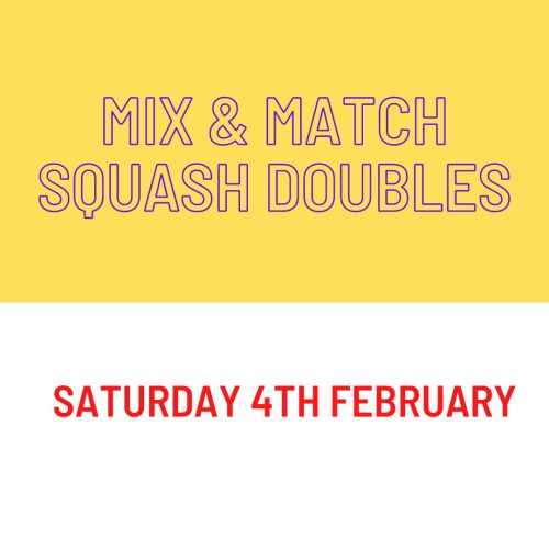 Mix and Match Doubles Tournament 4th Feb