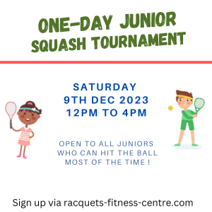 Junior One-Day Fun Squash Tournament 9th Dec 2023 – 2nd in series