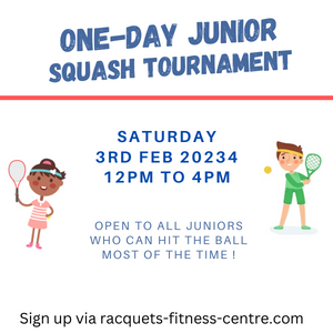 Junior One-Day Fun Squash Tournament 3rd Feb 2024 – 4th in series