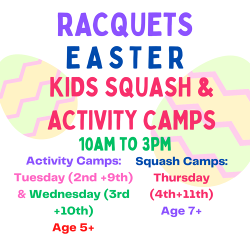 Junior Easter Squash + Activity Camps 2024