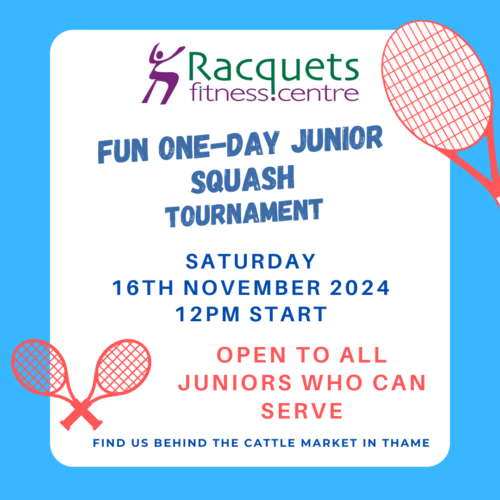 Junior One-Day Fun Squash Tournament 16th Nov 2024